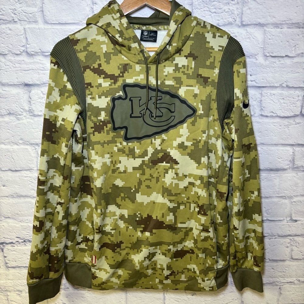 Nike Kansas City Chiefs Salute to Service Hoodie Mens Medium Camo NFL Football